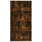 Bookcase Smoked Oak 80x30x152 cm Engineered Wood 857944