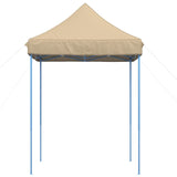 ZNTS Foldable Party Tent Pop-Up Beige 200x200x306 cm 4004983