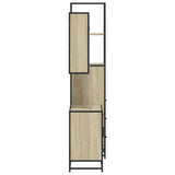 3 Piece Bathroom Furniture Set Sonoma Oak Engineered Wood 3301136