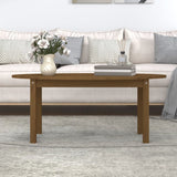ZNTS Coffee Table Honey Brown 110x55x45 cm Solid Wood Pine 822345