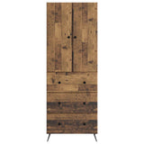 Cabinet Set 2 pcs Old Wood 66 x 34.5 x 90 cm Engineered Wood 3416887