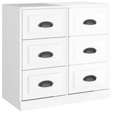 Sideboards 2 pcs High Gloss White Engineered Wood 3185281