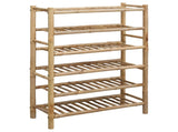 Shoe Rack with Shelf Natural 68 x 28 x 96 cm Bamboo 42028237