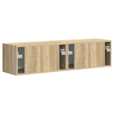 TV Wall Cabinet 2 pcs Sonoma 60 x 31 x 29.5 cm Engineered Wood 892194