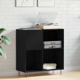 Record Cabinet Black Oak 85 x 38 x 89 cm Engineered Wood 862913