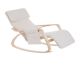 Rocking Lounge Chair Recliner Relaxation Lounging Relaxing Seat with Adjustable Footrest, Side T3398P328105