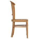 ZNTS Garden Chairs 2 pcs Solid Teak Wood 49433