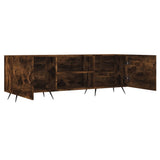 TV Cabinet Smoked Oak 150x30x50 cm Engineered Wood 829073