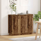 LED Sideboard Old Wood 90 x 32 x 75 cm Engineered Wood 869680