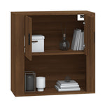 ZNTS Wall Cabinet Brown Oak 80x33x80 cm Engineered Wood 816591