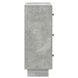 Drawer Cabinet Concrete Grey 66 x 34.5 x 90 cm Engineered Wood 893918