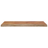Table Top 100x40x3.8 cm Rectangular Solid Wood Acacia Live Edge 370300