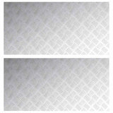 Stair Tread Rectangular 2 pcs Silver 100 x 50 cm Aluminium 4104365