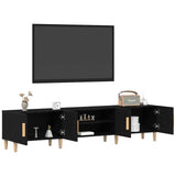TV Cabinet Black Oak 180 x 31.5 x 40 cm Engineered Wood 862817