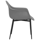 Dining Chairs 2 pcs Grey PP 338079