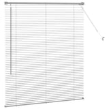 Venetian Blinds Height Adjustable Silver 130 x 120 cm Aluminium 42005901