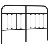 Metal Replace Headboard Black 140 cm 352611