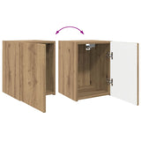 TV Cabinet Set Wall-mounted 4 pcs Artisan Oak Engineered Wood 3409005