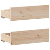 Bed Frame without Mattress with Headboard 120x200 cm Solid Wood Pine 3308768