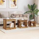 Coffee Table 3 pcs Old Wood Engineered Wood 881450
