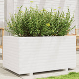 Garden Planter White 90x60x49.5 cm Solid Wood Pine 847384