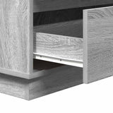 Bedside Cabinet Grey 71 x 34.5 x 75 cm Engineered wood 869639