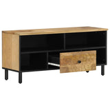 TV Cabinet 100x33x46 cm Solid Wood Mango 356907