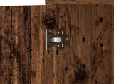 Bathroom Cabinet Old Wood 30x30x183.5 cm Engineered Wood 859393