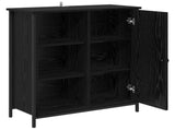 Sideboard Black Oak 70 x 30 x 80 cm Engineered Wood 882811