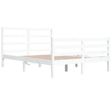 Bed Frame without Mattress White Solid Wood Pine 140x200 cm 3105007