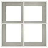 Garden Planter White 80 x 80 x 48 cm Steel 865842