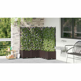 Garden Planter 5 pcs Brown 120 x 120 x 143 cm PP 42002820