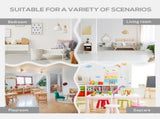 3 Pcs Kids Table & Chairs Set Mini Seating Furniture Home Playroom Bedroom Dining Room w/ Storage T3398P347702