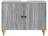 Bathroom Sink Cabinet ALKMAAR Grey Sonoma 59.5 x 31.5x 59 cm 896131