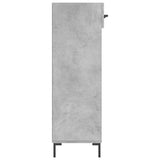 Shoe Cabinet Concrete Grey 60x35x105 cm Engineered Wood 829616