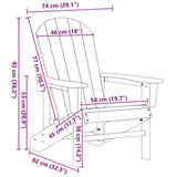 Garden Chair 2 pcs Black 82 x 74 x 92 cm Polyethylene 3335828