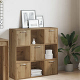 Bookshelf Artisan Oak 90x28x90 cm Engineered Wood 856059