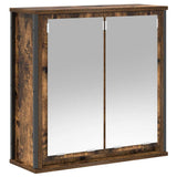 2 Piece Bathroom Furniture Set Smoked Oak Engineered Wood 3328391