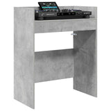 DJ Table Concrete Grey 102 x 45 x 102 cm Engineered Wood 8006743