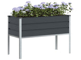 Planter Anthracite 100 x 45 x 90 cm Galvanised Steel 42018230