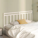 Bed Headboard White 186x4x100 cm Solid Wood Pine 814110