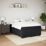 Box Spring Bed with Mattress Black 140x200 cm Velvet 3285289
