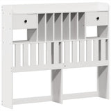 Bed Frame without Mattress White 135x190 cm Solid Wood Pine 3323276