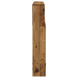 Headboard Cabinet Old Wood 120x19x103.5 cm Engineered Wood 856866