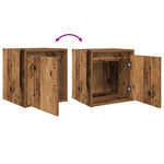 ZNTS Wall-Mounted Bedside Cabinets 2 pcs Old Wood 38x34x40 cm 861244