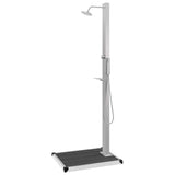 Outdoor Shower with Tray WPC Stainless Steel 3051286