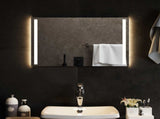 LED Bathroom Mirror Transparent 60 x 40 cm Tempered Glass 42045794