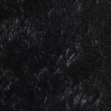 Shaggy Rug High Pile NAVARRA Black 200x200 cm Polyester 4102878