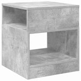 End Table 2 pcs Concrete Grey 40.5 x 40 x 45 cm Engineered Wood 890919