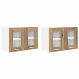Hanging Cabinet Riga 2 pcs Artisan Oak 60 x 31 x 40 cm 884225
